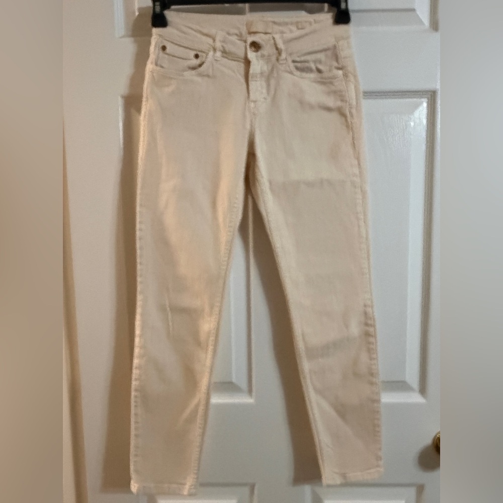 CLOSED Baker Cream Jeans Womens Size 25 Designer Premium Denim Peachy Beige